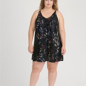 Plus Size Floral Tunic Dress 2X | Lily by Firmiana